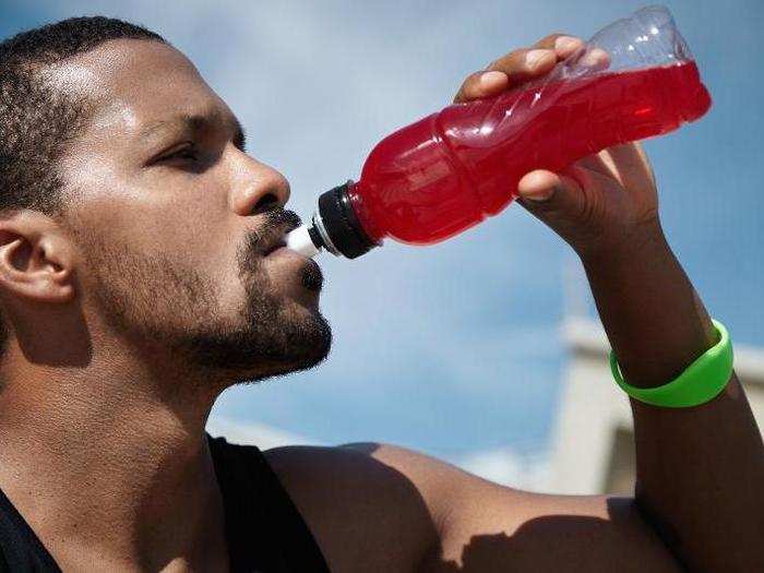 If Joshua is lagging before he begins the grueling hard sparring sessions that prepare him for battle, he might have caffeine. Ellison says this "perks him up." However, Joshua has not needed caffeine in his current camp and has instead relied on an electrolyte drink and a "recovery shake, with protein and carbohydrates."