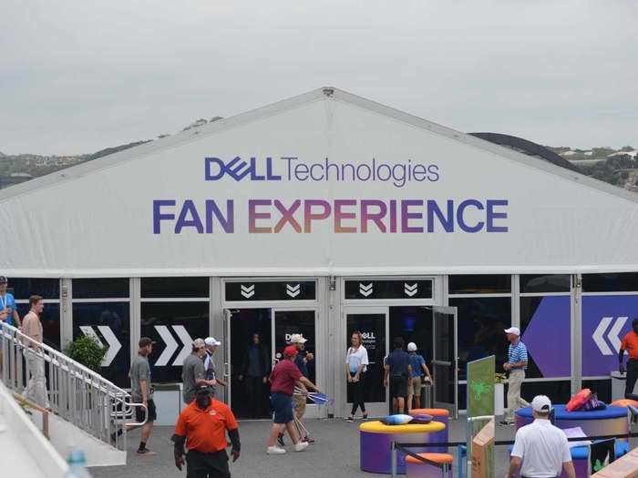 It is the Dell Match Play, so there is a fan experience showing off different tech gadgets.