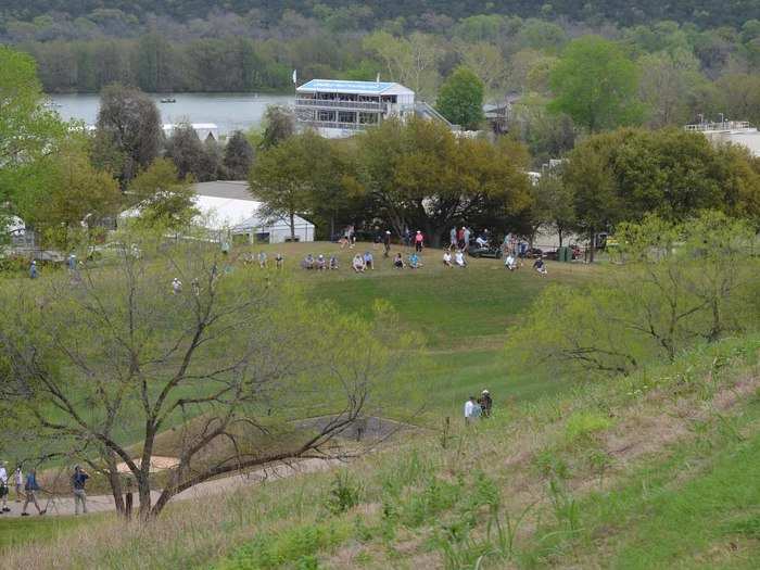 There are a lot of hills and if you are walking the course, it is a workout.