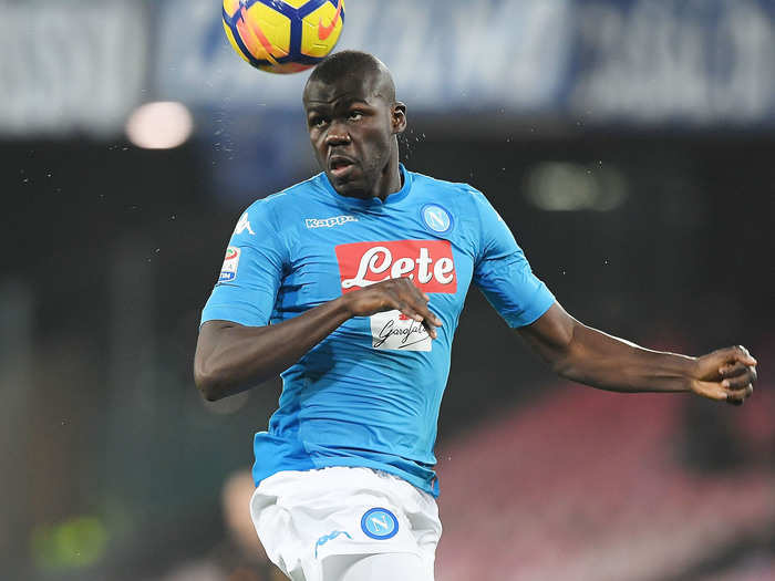 4: Napoli defender Kalidou Koulibaly, 26, is the best player in his position in Italy right now, according to CIES.