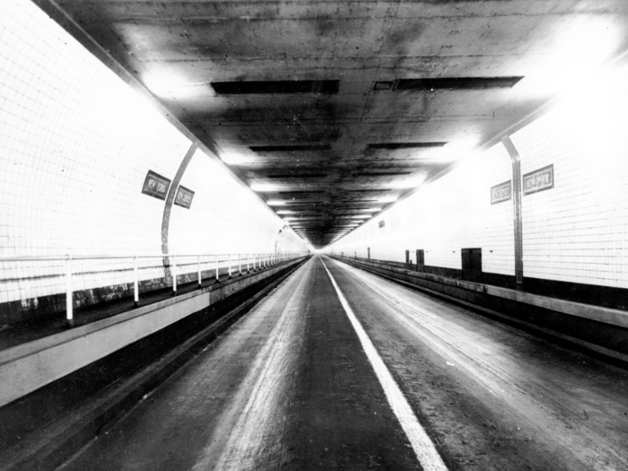 The tunnel opened in 1927, after the deaths of its first two lead engineers.