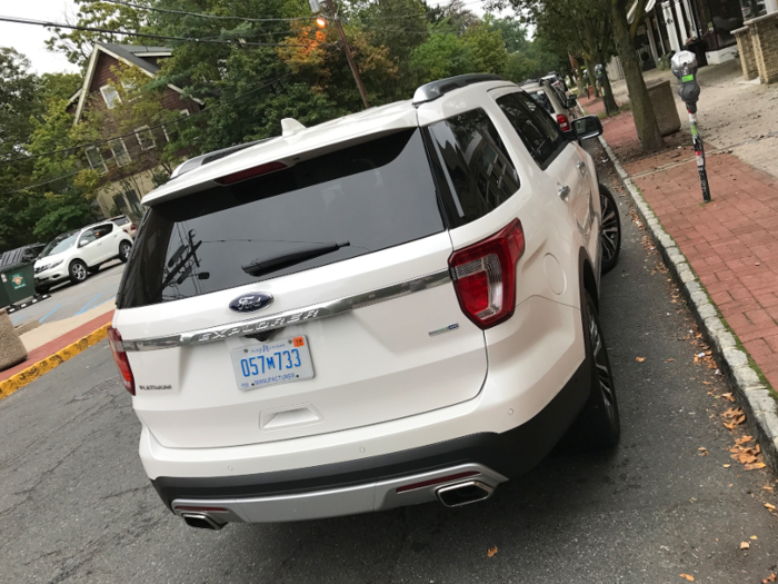 The rear end is also nicely proportioned relative to the rest of the vehicle. Overall, the Explorer