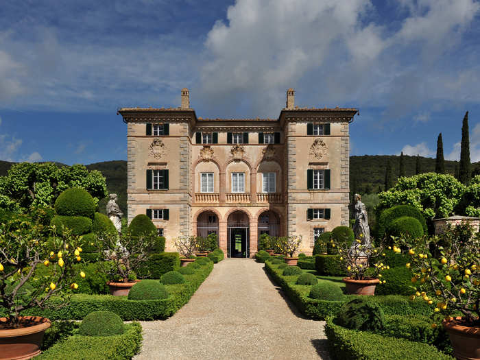 Tuscan Villa: around $87,155 per week.