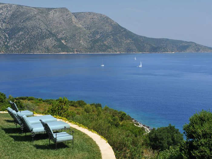 The Ithaca Villa, located in the Ionian Sea near Greece is around $122,010 per week.