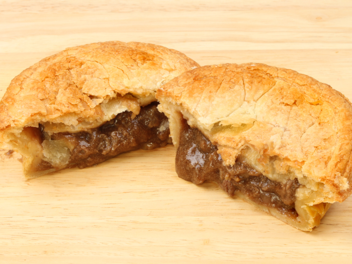 Meat pies are an option for customers perusing the food court in Australia