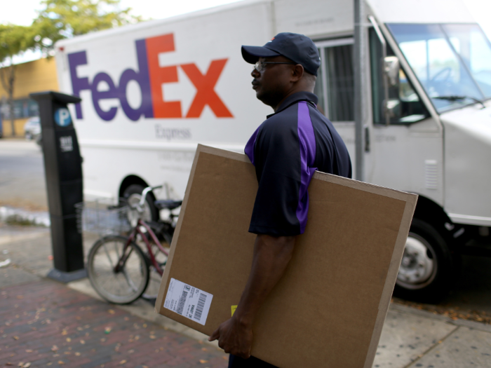 FedEx — Courier company based in Memphis, Tennessee