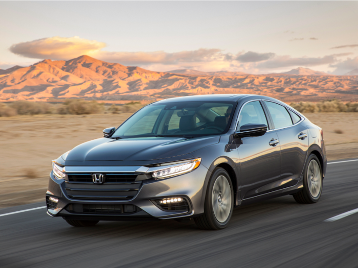 There are also plenty of sedans at the show. The 2019 Honda Insight hybrid ...