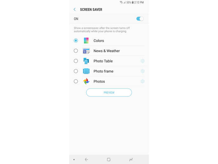 11. Turn on a screen saver when your phone is charging.