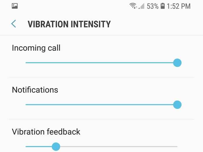 7. Reduce the vibration intensity.