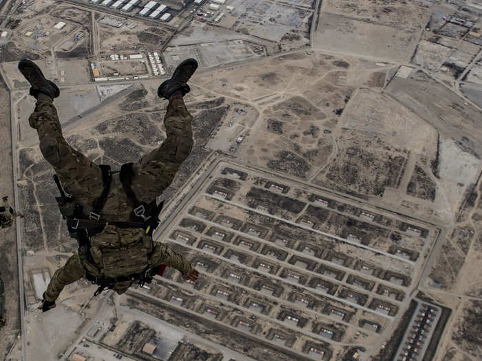 Hurling themselves down from thousands of feet up.