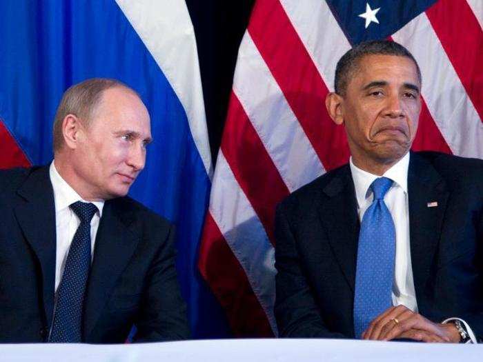 And when he made this less-than-pleasant face with Putin.