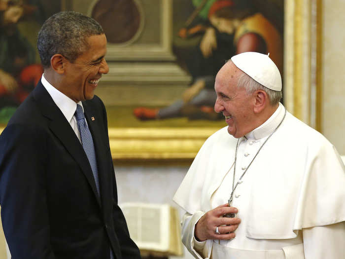 He even made friends with the Pope.