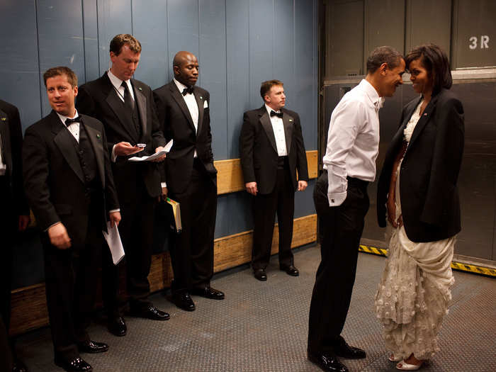 The affection he showed first lady Michelle Obama could melt anyone