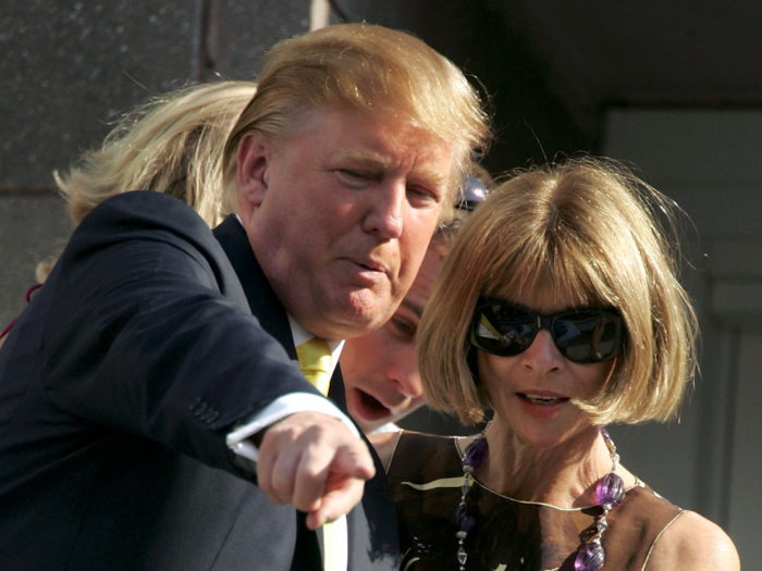 Anna Wintour, the legendary editor of Vogue, has been in Trump