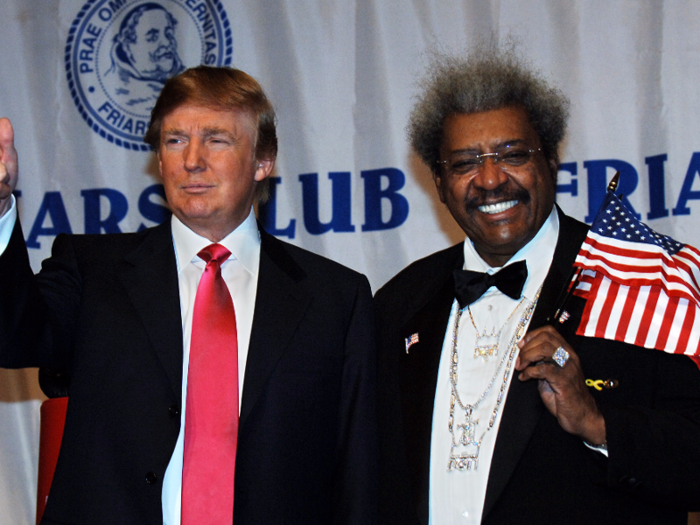 Controversial boxing promoter Don King told Politico last year that he is still a good friend of Trump