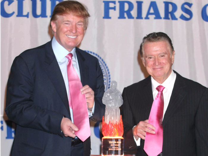 TV personality Regis Philbin met Trump back in 1983. "We just became friends and we’ve been seeing each other ever since," Philbin said in a 2016 interview with Newsday. "I think he’s a great guy."