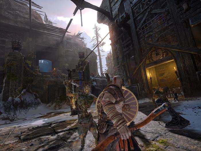 Though the camera position has changed, and Kratos is wielding an axe rather than his traditional chain-blades, "God of War" has the same focus on third-person, combo-driven, action combat.