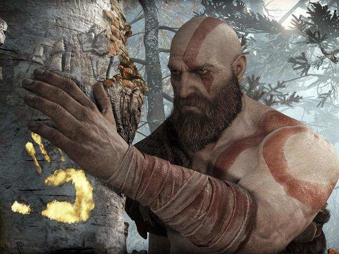 Instead of a rage-filled marauder, Kratos is more solemn and stoic in the new "God of War."