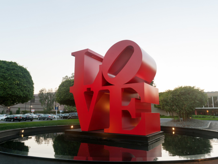 The Cherngs frequently cite their philosophy of treating employees well and allowing them to improve and advance their careers. As a symbol of this attitude, they purchased a 12-foot high Robert Indiana 