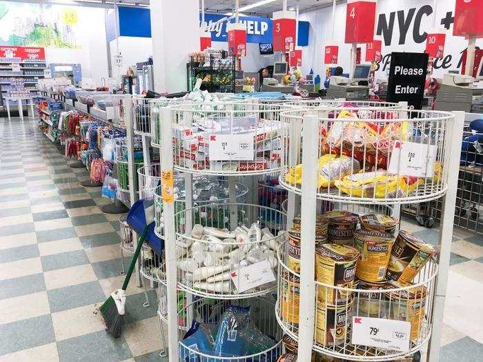 The registers on the third floor had a similar setup to the first floor, selling smaller merchandise and snacks. The store sold just about everything, but it was confusing to navigate and often dirty. There were a lot of empty shelves and messes all over the store.