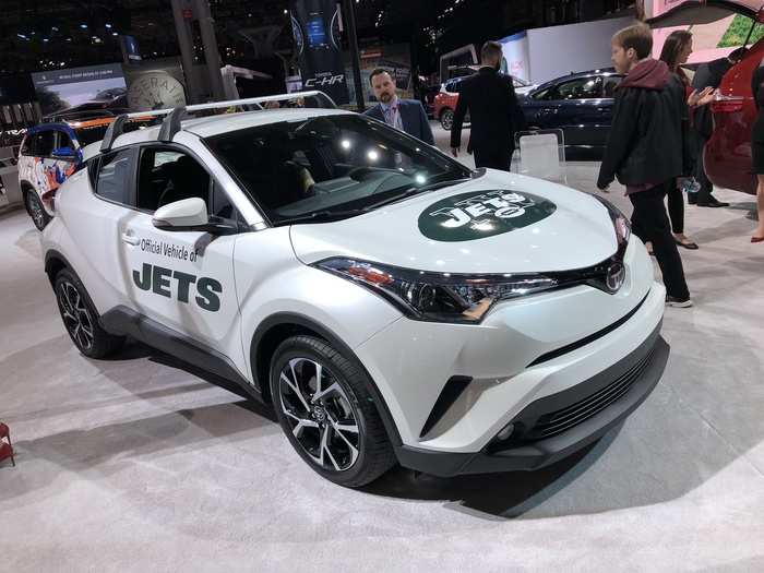 And it brought a little something for the locals: the Toyota Jets-mobile.