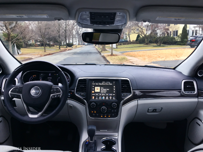 Inside, the Grand Cherokee Summit