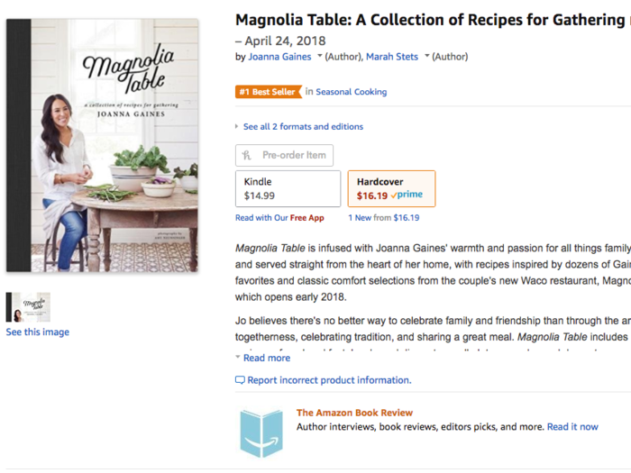 Plus, the duo has released two books, the best-selling “The Magnolia Story” and “Capital Gaines: Smart Things I Learned Doing Stupid Stuff.” A cookbook, “Magnolia Table: A Collection of Recipes for Gathering,” is due out April 24.