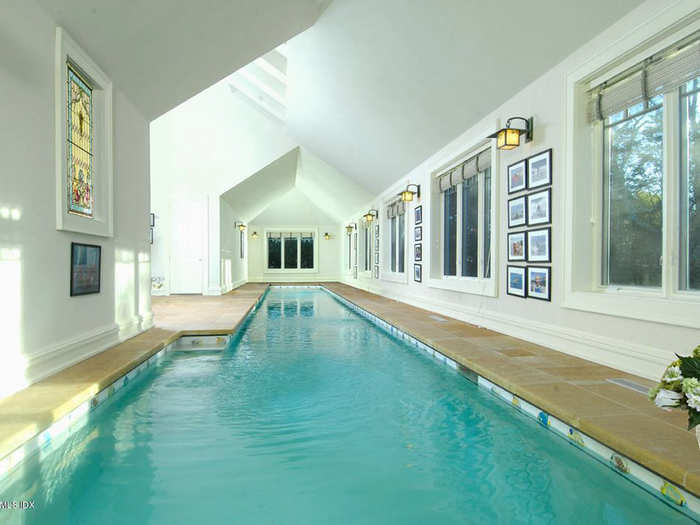 If the outdoor pool is too chilly, an indoor lap pool is also on the property.