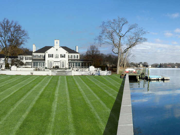 Its green lawns overlook the Long Island Sound.