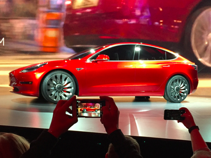 The Model 3 made its own stunning debut in 2016.