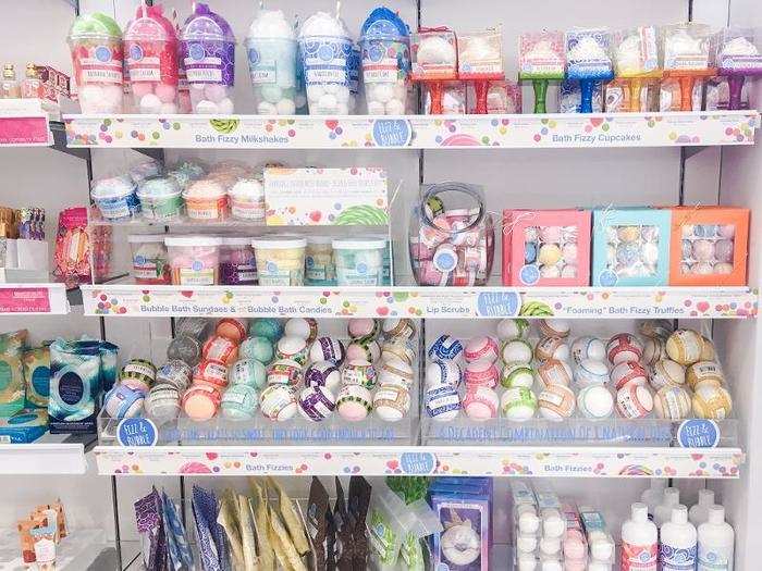 Ulta had a pretty large selection of bath products, body scrubs, and face masks.