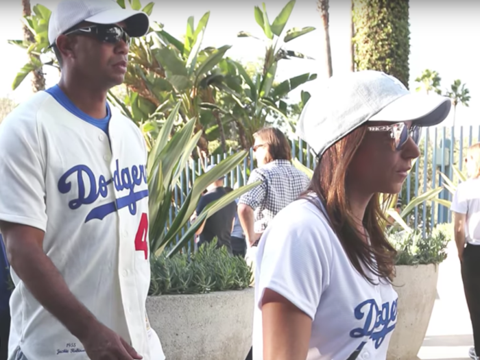 The couple was seen at a World Series game last October sporting Dodgers