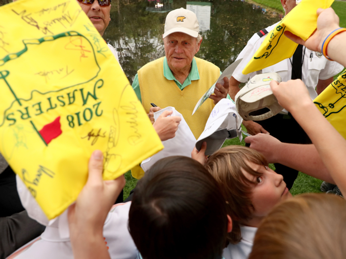 The Wednesday before the Masters is also a great day to get some autographs — it