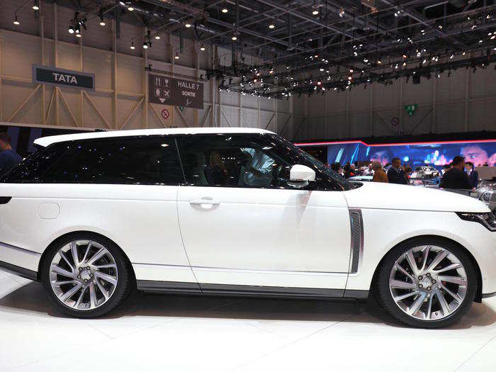 Range Rover displayed its limited production two-door SV Coupe.