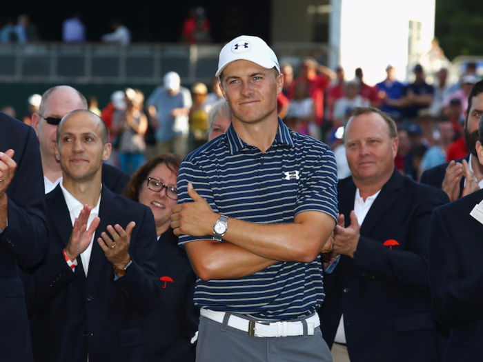 Spieth has been endorsed by Under Armour from the beginning of his pro career, signing with them when he was 19. They later tore up his original deal and gave him a 10-year extension in 2015.