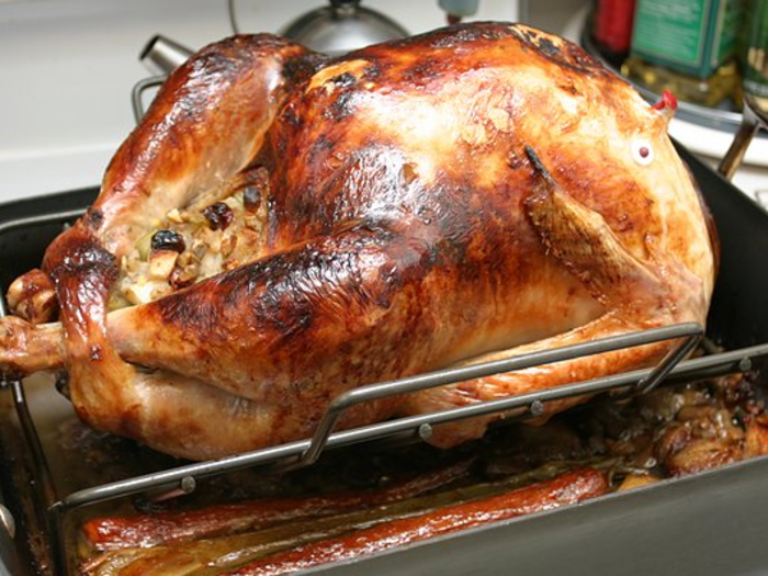 Oven-roasted turkey