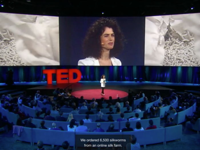 In 2015, Oxman gave a TED Talk that