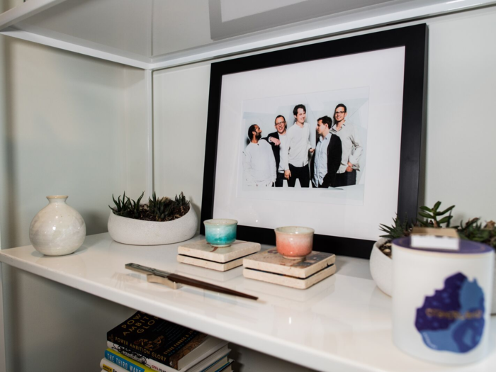 He also displays a framed photo of Casper