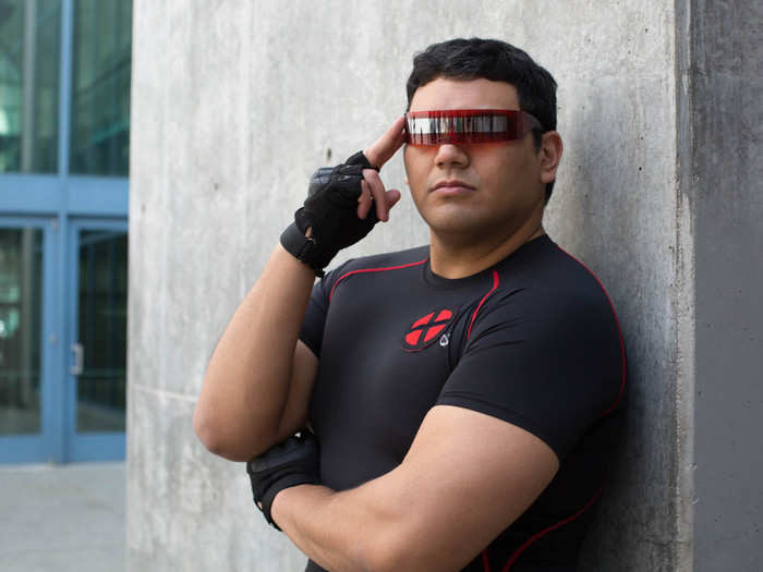 X-Men cofounder Cyclops, played by cosplayer Dan I., was on the lookout for trouble.