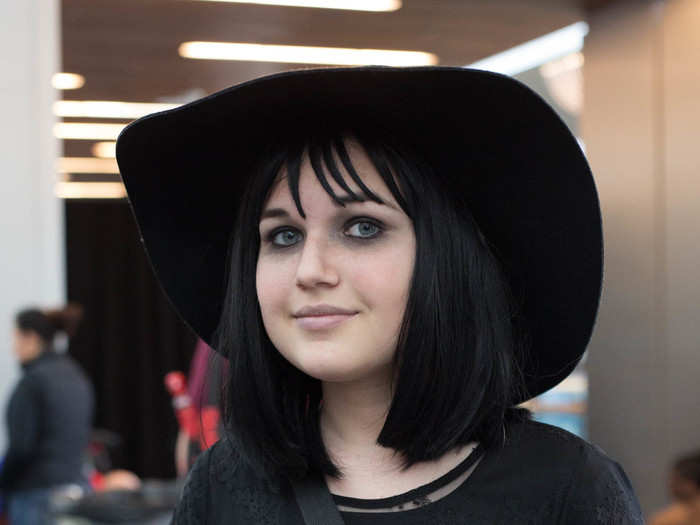 Haven McCune, 14, was ready to befriend some ghosts as Lydia Deetz from "Beetlejuice."