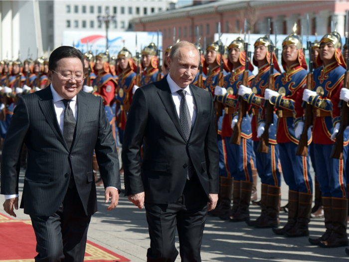 Mongolia was the second communist country in the world and had strong ties to the Soviet Union. Many students still learn Russian.