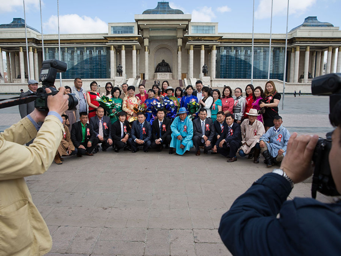 The city square was originally named after Sukhbaatar. It was briefly changed to be named after Ghengis Khan, but a court ruled it had to be switched back.