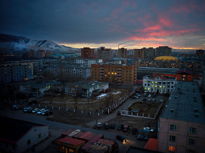 The city is a mix of high rises, low rises, and "gers" — a kind of tent.