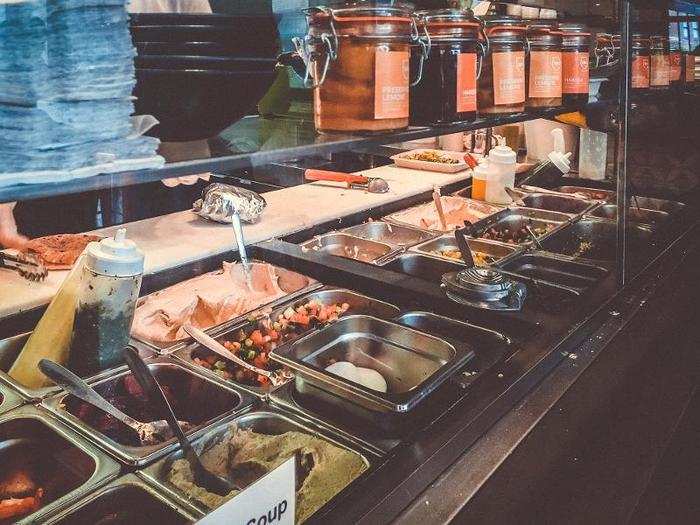 Everything looked delicious. Like many fast-casual chains in the era of Chipotle, everything is prepared at the counter in front of you.