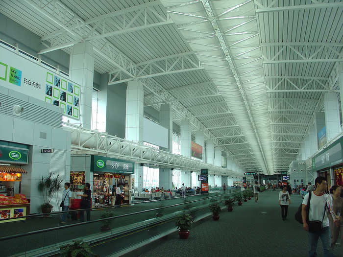 13. Guangzhou Baiyun International Airport (CAN); 65,887,473 passengers in 2017.