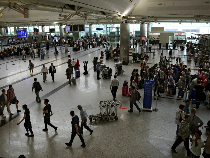 15. Istanbul Ataturk Airport (IST): 63,872,283 passengers in 2017.