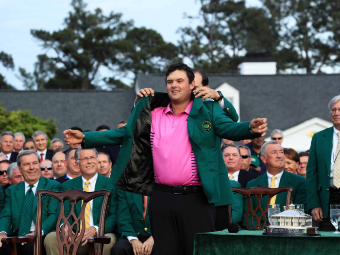 After winning the Masters on Sunday, Reed was asked if it was bittersweet not to share the moment with his family. "I