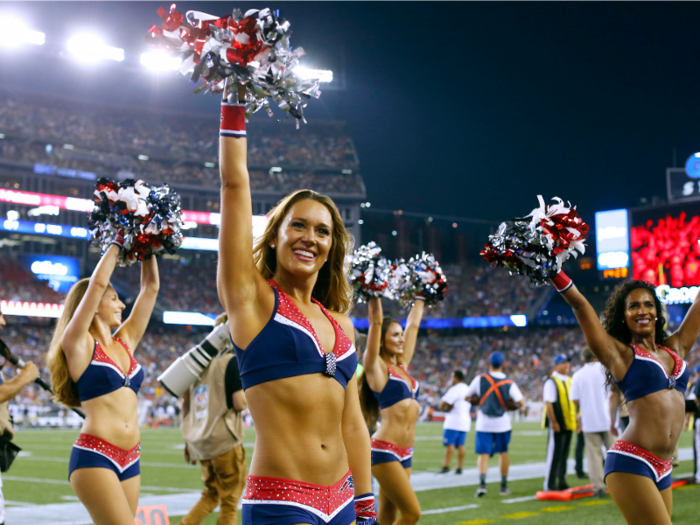 The Times reports that, according to several NFL cheerleader handbooks, "wearing sweatpants in public is forbidden" on some teams.