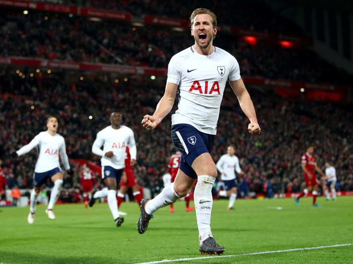 =5. Harry Kane has been a consistent force for Tottenham Hotspur and his 24 Premier League goals means he has 48 points in the European Golden Shoe ranking.