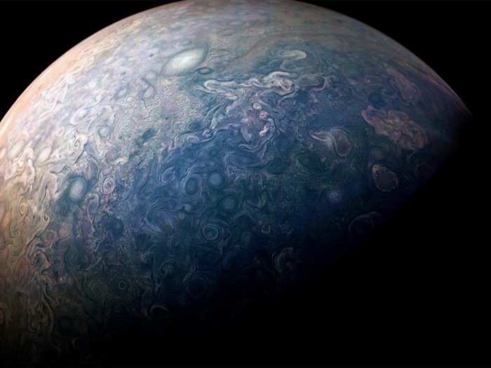 The layers can then be merged and processed into stunning planetary portraits, like this shot of Jupiter